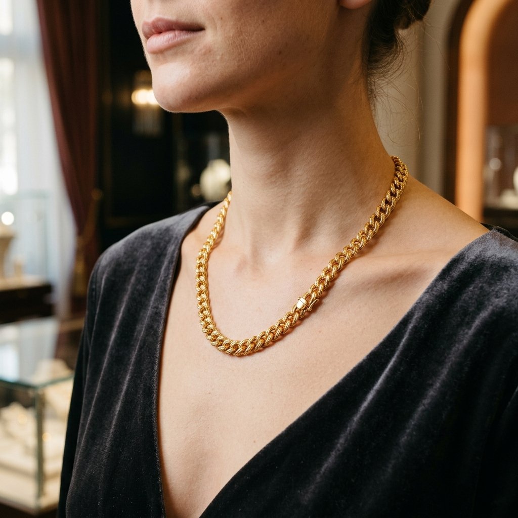 22K Gold Temple Necklace
