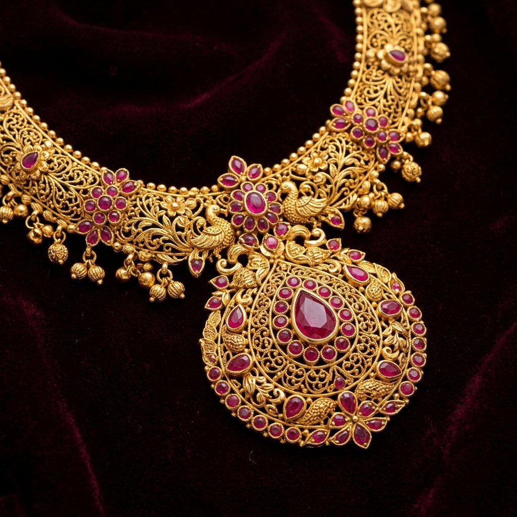 Lakshmi Kasu Mala Necklace - Image 3