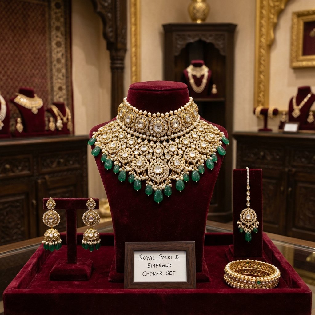 Kundan Bridal Choker Necklace - Image 1