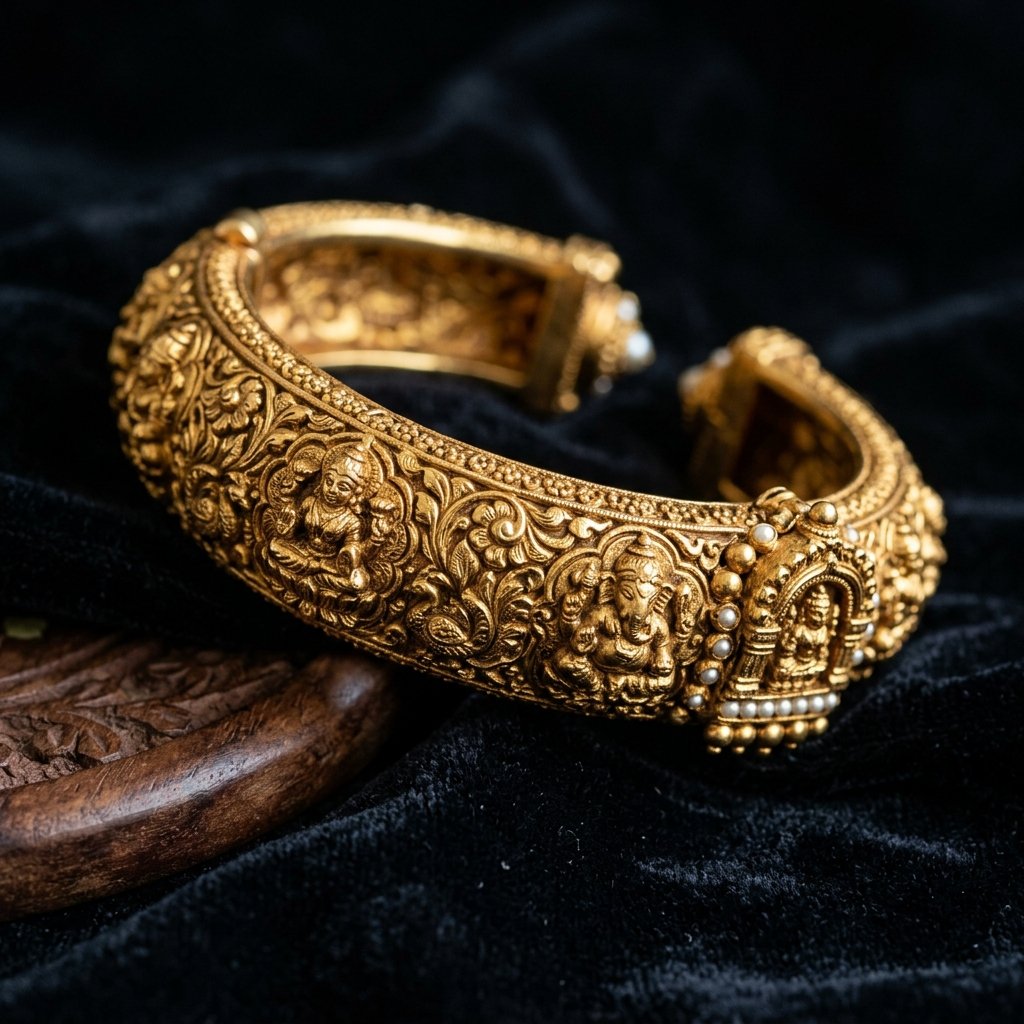 Temple Necklace — Lakshmi Motif